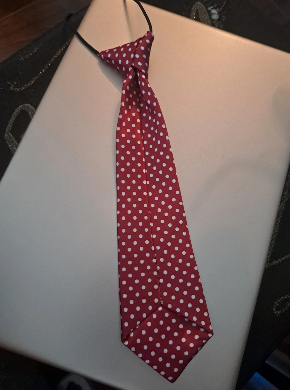 Burgundy Polka Dot Neck Tie